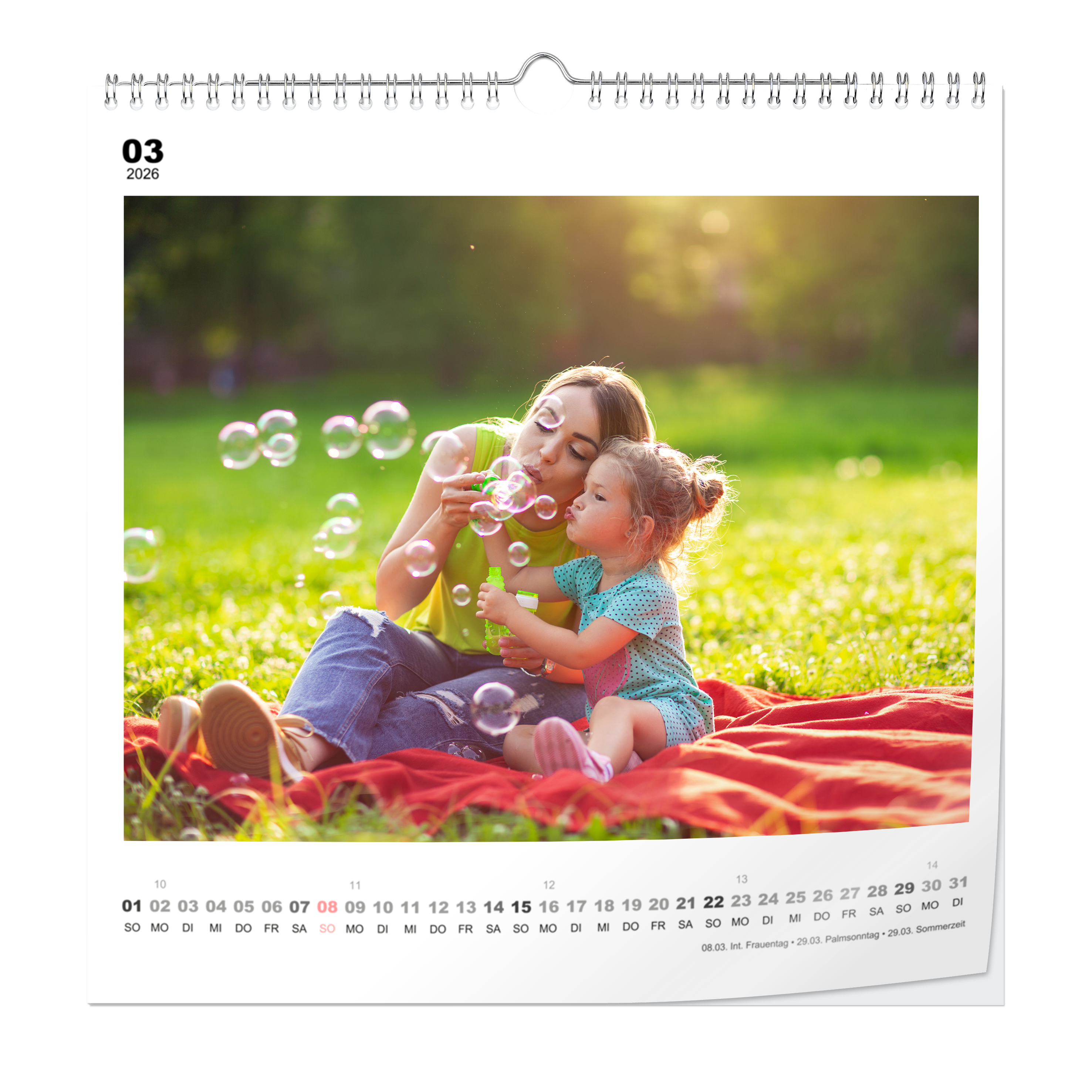 Wandkalender 20x20cm