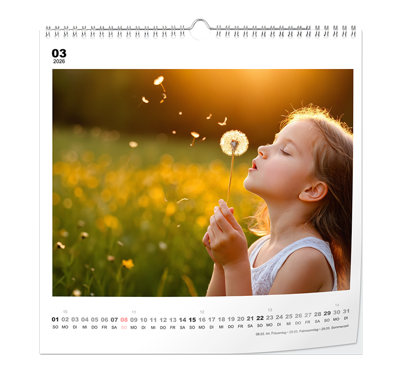 Wandkalender 30x30cm
