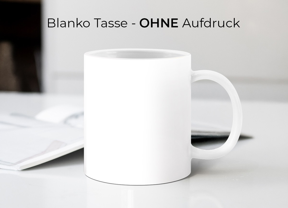 Fototasse, weiß