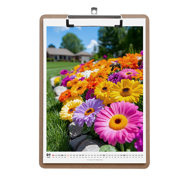 Klemmbrettkalender A4